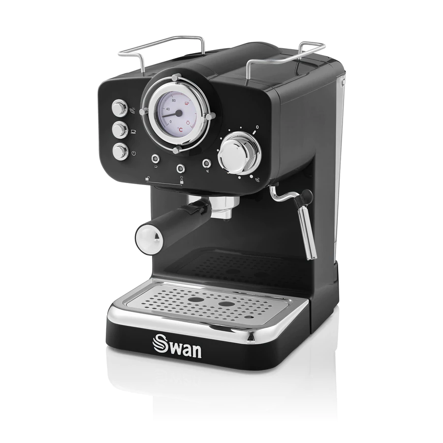 Swan Retro Pump Espresso Coffee Machine - Purple